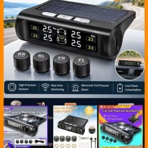 جهاز مراقبة ضغط وحرارة إطارات السيارة TPMS بالطاقة الشمسية